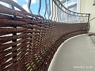 Лоза плетеная ограда для балкона